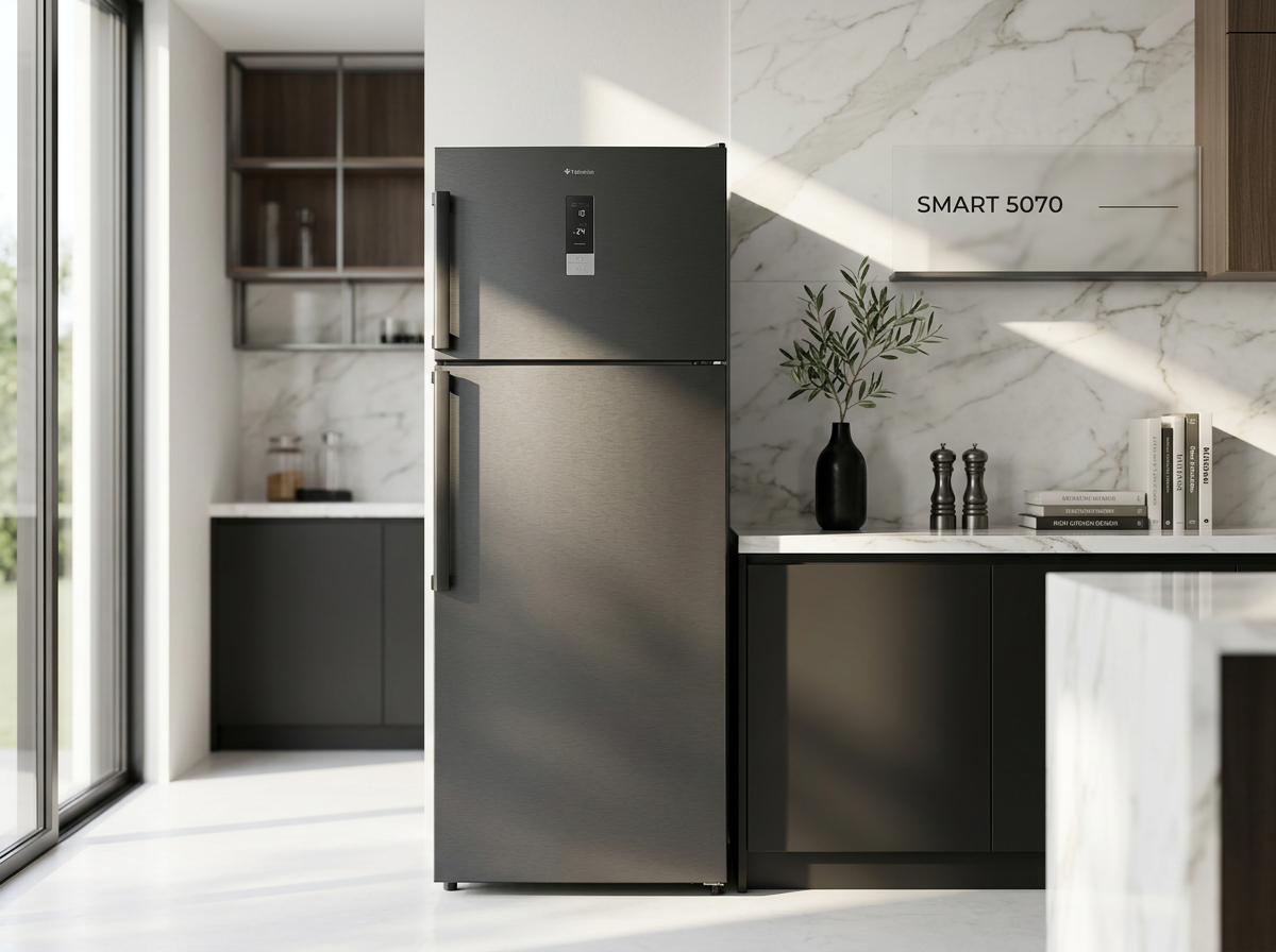 REFRIGERATEUR COMBINE 60CM DARK INOX 373L FOCUS